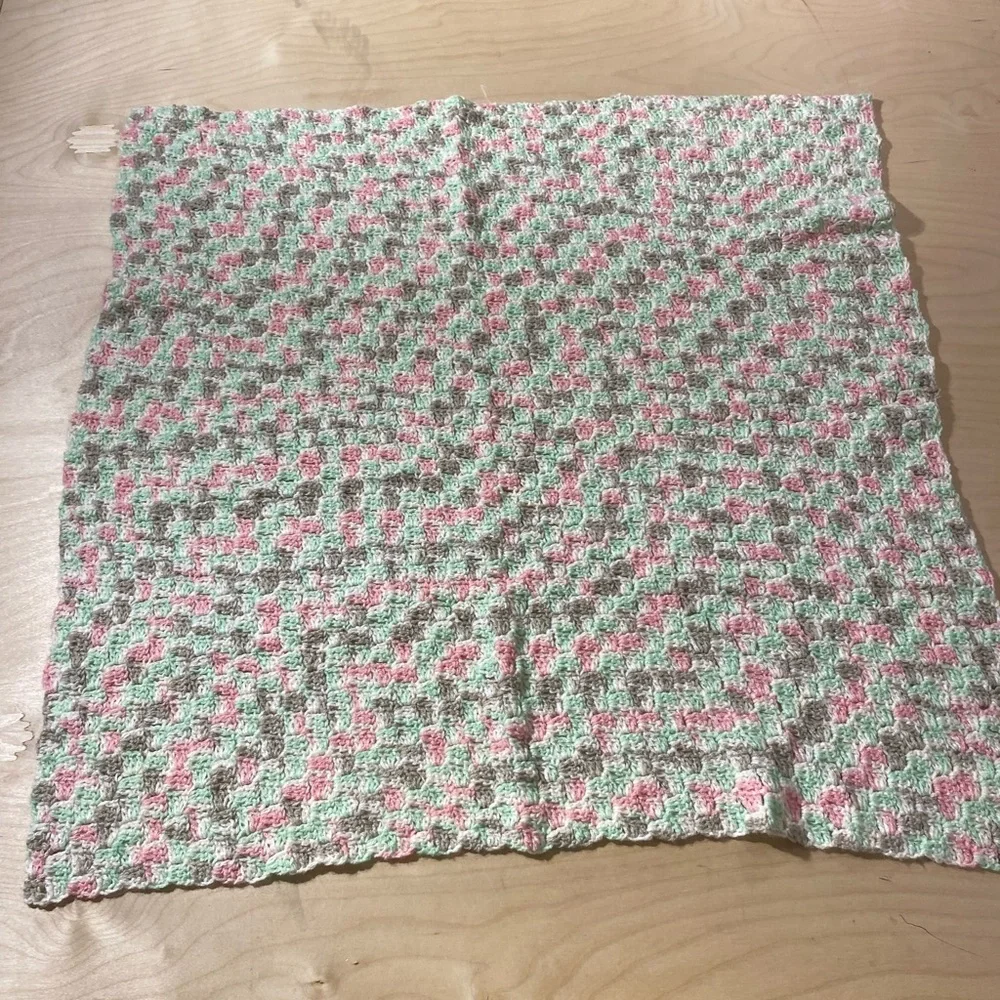 Hand Crafted Crochet Baby Blanket (EK)